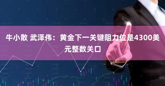 牛小散 武泽伟：黄金下一关键阻力位是4300美元整数关口